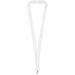 Addie Sublimation Lanyard mit Sicherheitsverschluss, weiss, 15mm