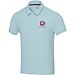 Akoya Poloshirt aus GRS-recyceltem Frottee Unisex, Cloud Blue, S