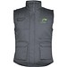 Almanzor Vielseitige Thermo Arbeitsweste mit hohem Kragen, blei, M