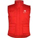 Almanzor Vielseitige Thermo Arbeitsweste mit hohem Kragen, rot, M