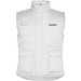 Almanzor Vielseitige Thermo Arbeitsweste mit hohem Kragen, weiss, M