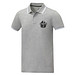 Amarago Polo mit abgesetztem Rand für Herren, heather grau, 3XL