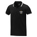 Amarago Polo mit abgesetztem Rand für Herren, schwarz, 3XL