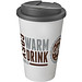 Americano® 350 ml Isolierbecher mit auslaufsicherem Schraubverschluss, weiß/grau