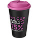 Americano® Eco 350 ml recycelter Becher mit auslaufsicherem Deckel, rosa