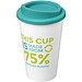 Americano® Eco 350 ml recycelter Becher, weiß/aquablau