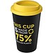 Americano Eco recycelter Becher, 350 ml, schwarz/gelb