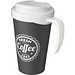Americano® Grande 350 ml Isolierbecher mit auslaufsicherem Schraubverschluss, grau/weiß