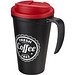 Americano® Grande 350 ml Isolierbecher mit auslaufsicherem Schraubverschluss, schwarz/rot