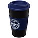 Americano Isolierbecher mit Schutzring, 350 ml, schwarz,blau