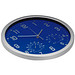 Analoge Wanduhr XL, ø 35 cm, Blau