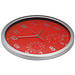 Analoge Wanduhr XL, ø 35 cm, Rot