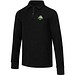 Apollo 245 g/m² Langarm Poloshirt Unisex mit Reißverschluss, schwarz, 3XS