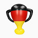 Aufblasbarer Pokal Deutschland, Deutschland-Farben