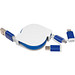 Ausziehbares Ladekabel 3in1, blau