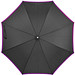 Automatik-Regenschirm Border, schwarz/lila