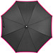 Automatik-Regenschirm Border, schwarz/pink