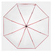 Automatischer Windproof-Stockschirm VIP,, rot, transparent