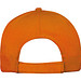 AZO-freie 5 Panel Baumwoll-Baseball-Cap, orange