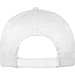 AZO-freie 5 Panel Baumwoll-Baseball-Cap, weiss
