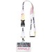 Balta Sublimation Lanyard mit Schnapp- und Sicherheitsverschluss, schwarz, 25mm