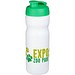 Baseline® Plus 650 ml Sportflasche mit Klappdeckel, weiß/grün
