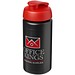 Baseline® Plus grip 500 ml Sportflasche mit Klappdeckel, schwarz/rot