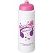 Baseline® Plus grip 750 ml Sportflasche mit Sportdeckel, weiß/rosa