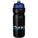 Baseline Plus Sportflasche, 650 ml, schwarz,blau
