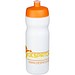 Baseline Plus Sportflasche, 650 ml, weiss,orange