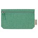 Baumwolletui mit Reißverschluss , grün