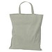 Einkaufstasche Baumwolle, kurze Henkel, grau