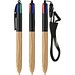 BIC® 4 Colours® Wood Style mit Lanyard Schwarz - Naturholz