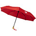 Bo 21 Zoll Vollautomatik Kompaktregenschirm aus recyceltem PET-Kunststoff, rot