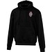 Boris Oversize Kapuzenpullover aus recycelter 280 g/m2 Bio Baumwolle (OCS), unisex, schwarz, 4XS