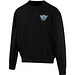 Boris Oversize Sweatshirt mit Rundhalsausschnitt aus recycelter 280 g/m2 Bio Baumwolle (OCS), unisex, schwarz, 3XL