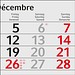 Geiger-Notes Monatskalender Budget 4 Recycling-Kalendariumspapier, inkl. Druck, rot