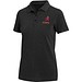 Calgary Poloshirt für Damen im Washed Look, 200 g/m2, schwarz, S