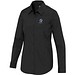 Carnelian 133 g/m² Popeline Bluse, schwarz, XXL
