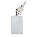 Chip-Schlüsselanhänger Square, weiß
