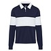Clyde Rugby Polo Sweatshirt Unisex, navy / weiß, XS