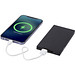 Connect 5000 mAh Powerbank aus recyceltem RCS Aluminium, schwarz