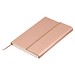 Recycled Leder Geschenkset  Notizbuch mit Metall-Kugelschreiber, kupfer