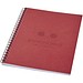Desk-Mate® A5 farbiges Notizbuch mit Spiralbindung, rot