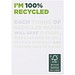 Desk-Mate® A7 recycelter Notizblock, weiss, 50 pages