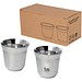 Duo 80 ml RCS-zertifiziertes Espressotassen Set aus Edelstahl, silber