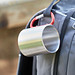 Edelstahl Becher Hiking Day, ca. 200 ml, silber/rot
