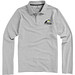 ELEVATE Herren Langarm Poloshirt Oakville, grau meliert, XL