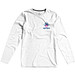 ELEVATE Herren Öko Langarmshirt Ponoka, weiß, L