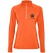 Estambul Half-Zip Sweatshirt für Damen, Fire orange, 2XL